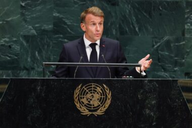 Emmanuel Macron / Foto TIMOTHY A. CLARY / AFP