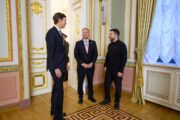 Jared Kushner, Steve Witkoff i Volodimir Zelenskij u Kijevu / Foto Ured predsjednika Ukrajine