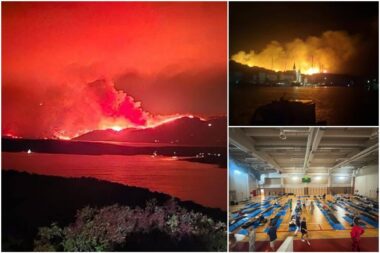 Požar na Braču / Foto Facebook Katarina Marčić