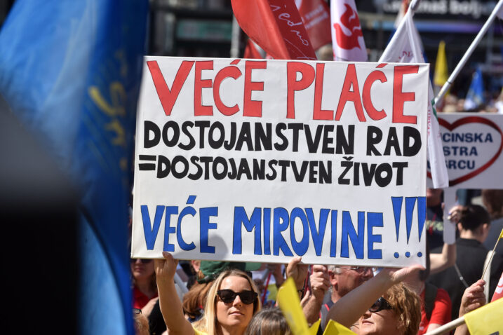 Sindikati podržavaju ideju o rastu osobnog odbitka, ali ne i skromni rast minimalne plaće / Foto DAVOR KOVAČEVIĆ