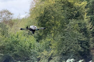 Dron u akciji pošumljavanja / Foto Dražen Mufić