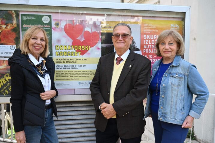 Lions club Opatija - Snježana Čačić, Darko Ćuruvija i Gordana Grgurina - donatorski koncert u pripremi / Foto David Kurti
