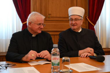 Riječki nadbiskup Mate Uzinić i muftija Aziz Hasanović / Foto Ana KRIŽANEC