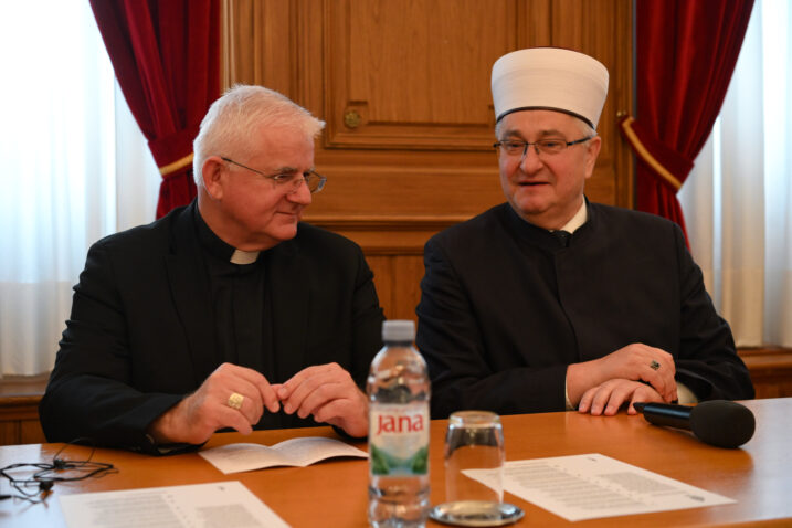 Riječki nadbiskup Mate Uzinić i muftija Aziz Hasanović / Foto Ana KRIŽANEC