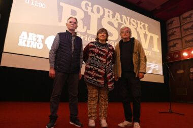 Darko Kolenc i autori filma Mirta Mataija i Goran Zaborac / Foto Marko Gracin