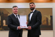 Zoran Milanović i Filip Hrgović / Foto Ured predsjednika Republike Hrvatske / Filip Glas