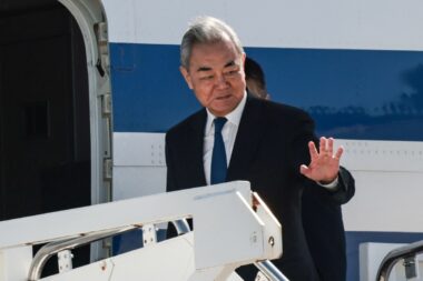 Wang Yi / Foto Evelyn Hockstein / POOL / AFP