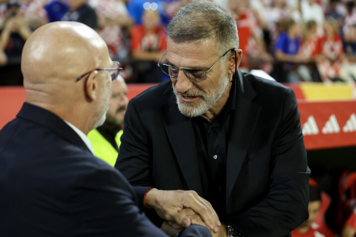 Luis de la Fuente i Slaven Bilić/Foto Hina