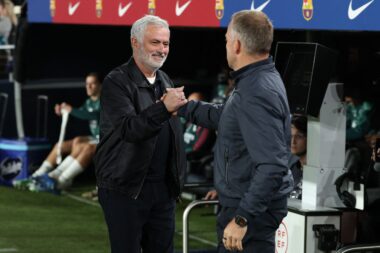 Jose Mourinho i Hansi Flick/Foto AFP