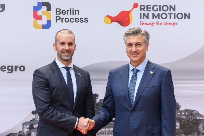 Milojko Spajić i Andrej Plenković