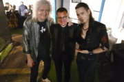 Brian May, Stuart Morley i Dino Jelusić; Izvor: Instagram