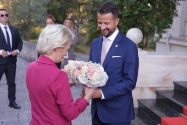 Šefica Europske komisije Ursula von der Leyen prilikom zadnjeg posjeta Crnoj Gori na svojoj zapadnobalkanskoj truneji